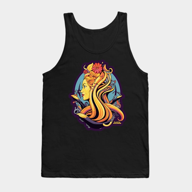 Plastic Macaroni Boho Trippy Hippy Ravioli Tank Top by BoobRoss